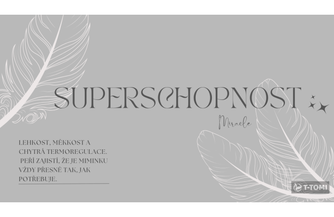 Superschopnosť peria. Prečo sú perové zavinovačky a vankúšiky T-TOMI také výnimočné?