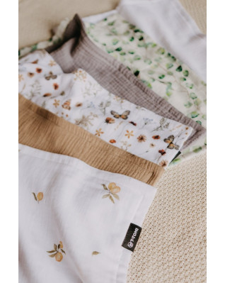 T-TOMI Mušelínová plienka pod hlavičku Meadow