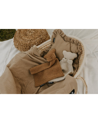 T-TOMI Mušelínová deka s volánom Beige