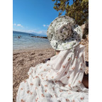 T-TOMI Mušelínový klobúk Eucalyptus (6-12 měsíců)