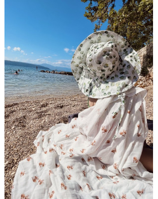 T-TOMI Mušelínový klobúk Eucalyptus (1-2 rokov)