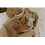 T-TOMI Mušelínový vankúšik s volánom Beige