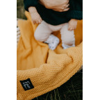 T-TOMI Pletená deka WARM Mustard