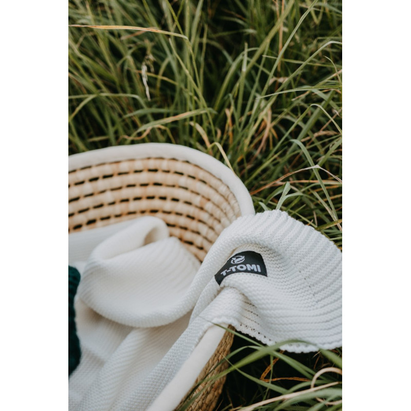 T-TOMI Pletená deka White waves