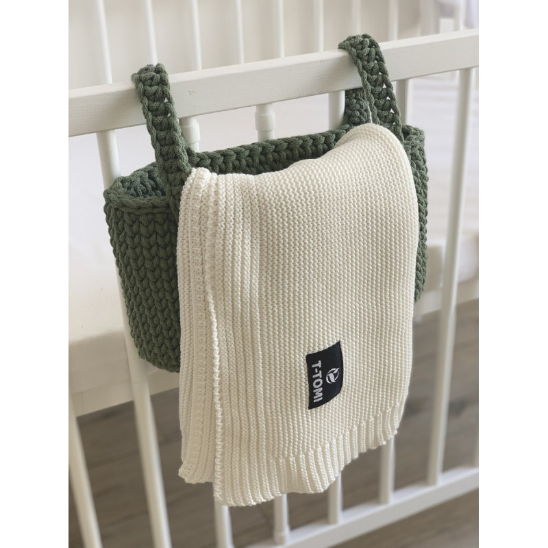 T-TOMI Pletená deka White waves