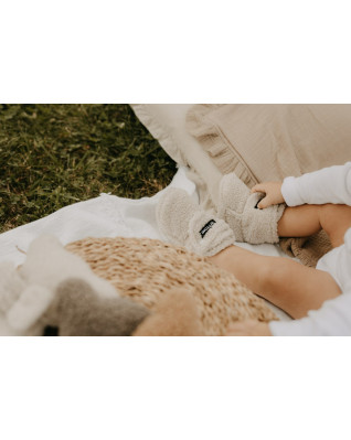 T-TOMI Capačky TEDDY Cream (6-9 mesiacov) WARM