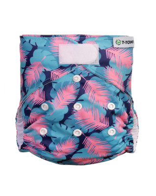 T-TOMI Nohavičková plienka AIO - prebaľovací set suchý zips Feathers