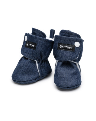 T-TOMI Capačky Navy DENIM (0-3 mesiace) 