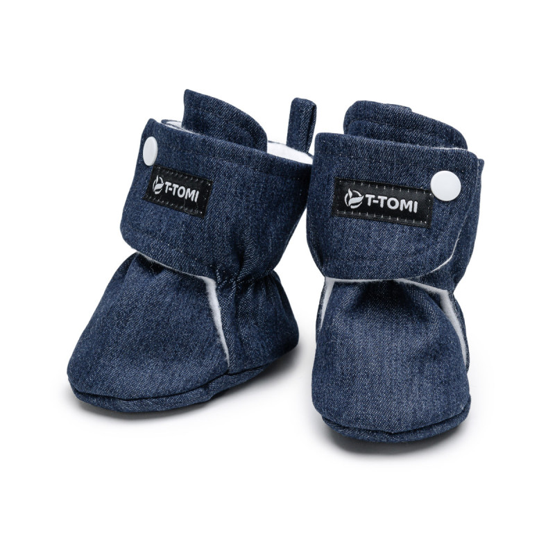 T-TOMI Capačky Navy DENIM (0-3 mesiace) 