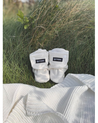 T-TOMI Capačky Cream (3-6 mesiacov) WARM