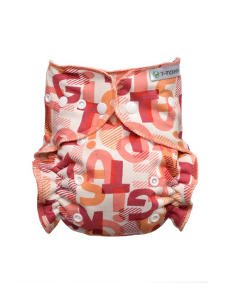 T-TOMI Nohavičková plienka - prebaľovací set patentky Pink Alphabet  