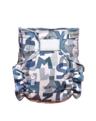 T-TOMI Nohavičková plienka - prebaľovací set suchý zips Green Alphabet   