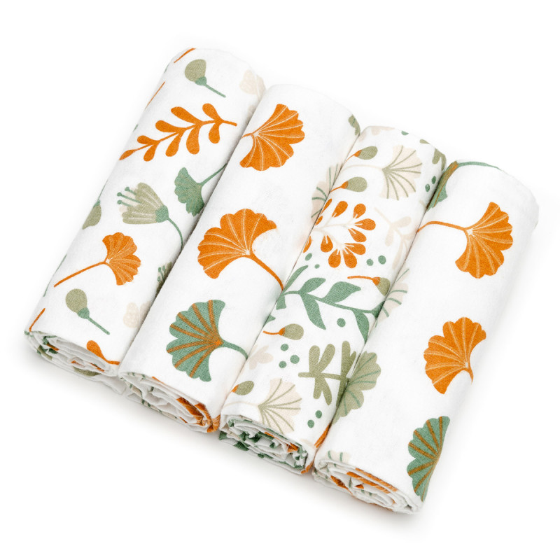 T-TOMI Látkové plienky Ginkgo leafs