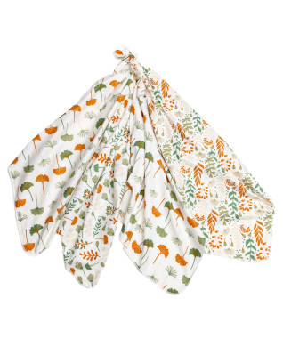 T-TOMI Látkové plienky Ginkgo leafs