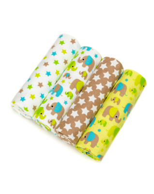 T-TOMI Látkové plienky Green elephants