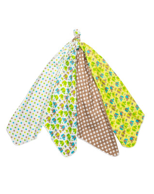 T-TOMI Látkové plienky Green elephants