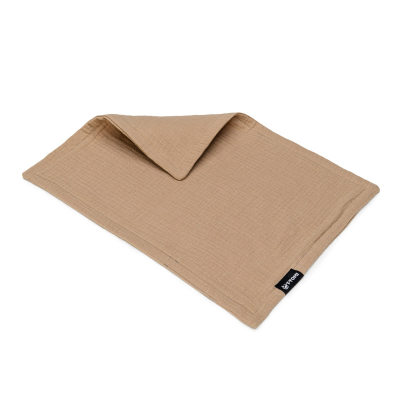 T-TOMI Mušelínová plienka pod hlavičku Beige