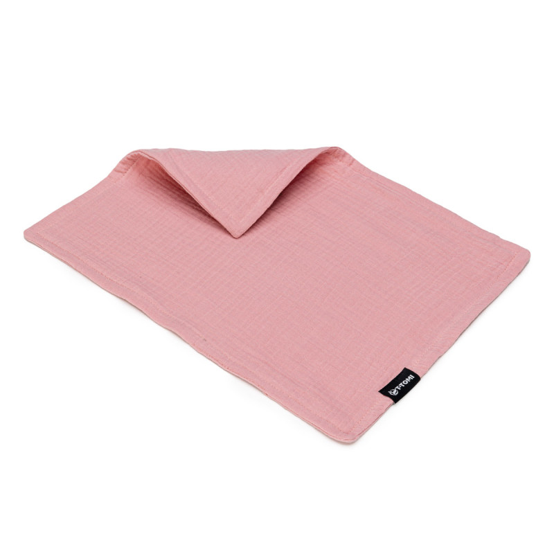 T-TOMI Mušelínová plienka pod hlavičku Pink