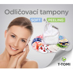 T-TOMI Odličovacie tampóny, sada jemný týžďen NATUR + prací sáčok
