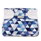 T-TOMI Ortopedické abdukčné nohavičky PLUS - patentky Blue triangles (5-9kg) 