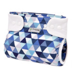 T-TOMI Ortopedické abdukčné nohavičky PLUS - patentky Blue triangles (5-9kg) 