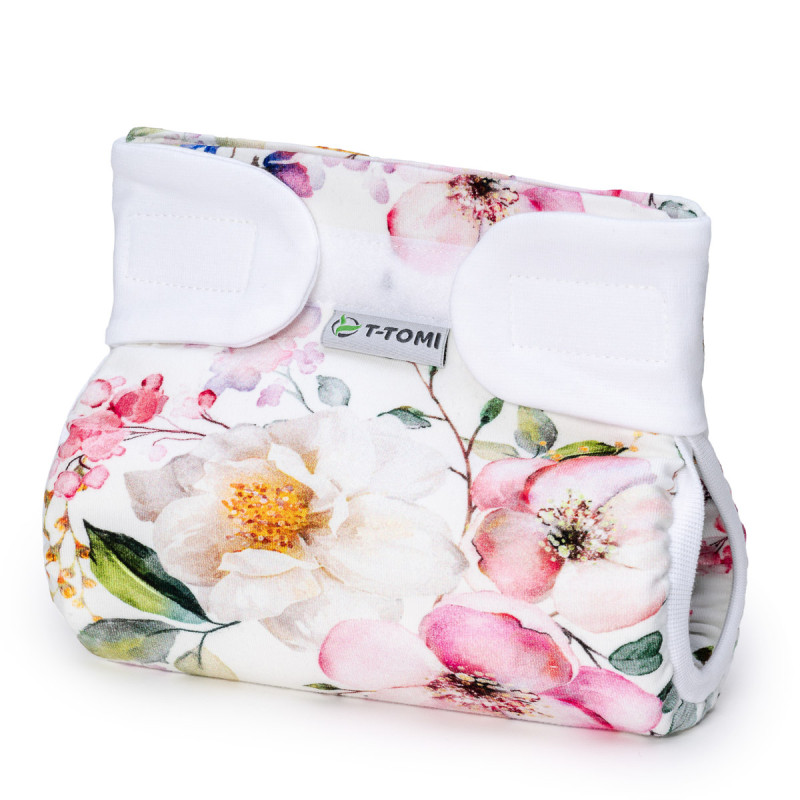 T-TOMI Ortopedické abdukčné nohavičky - suchý zips Blossoms (3-6kg)