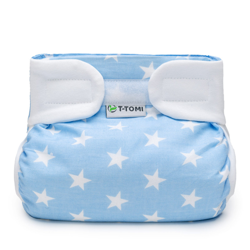 T-TOMI Ortopedické abdukčné nohavičky - suchý zips Blue stars (3-6kg)