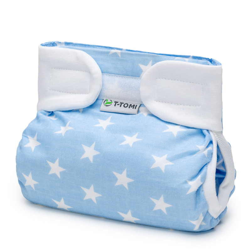 T-TOMI Ortopedické abdukčné nohavičky - suchý zips Blue stars (3-6kg)