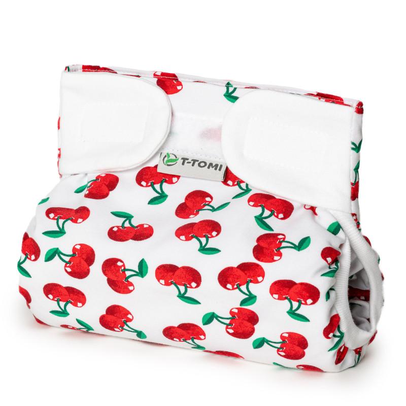 T-TOMI Ortopedické abdukčné nohavičky - suchý zips Cherries (3-6kg)