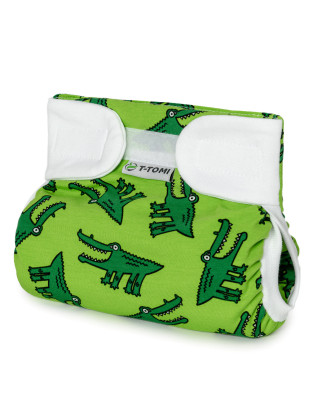 T-TOMI Ortopedické abdukčné nohavičky - suchý zips Crocodiles (3-6kg)