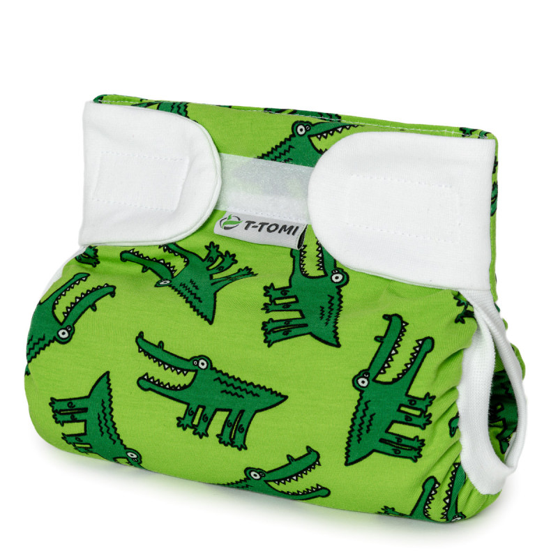 T-TOMI Ortopedické abdukčné nohavičky - suchý zips Crocodiles (3-6kg)