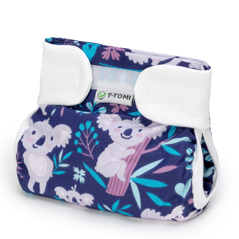 T-TOMI Ortopedické abdukčné nohavičky - suchý zips Dark koalas (do 3kg)