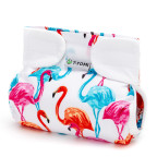 T-TOMI Ortopedické abdukčné nohavičky - suchý zips Flamingo (3-6kg)