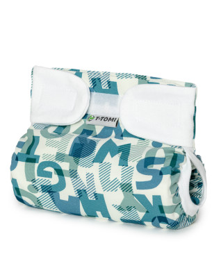 T-TOMI Ortopedické abdukčné nohavičky - suchý zips Green alphabet (3-6kg)