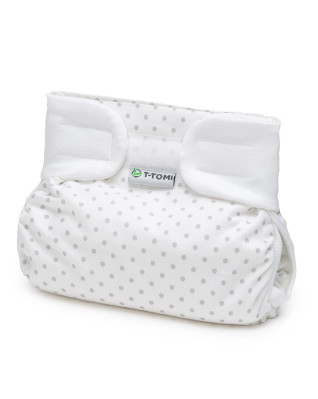 T-TOMI Ortopedické abdukčné nohavičky - suchý zips Grey dots (do 3kg)