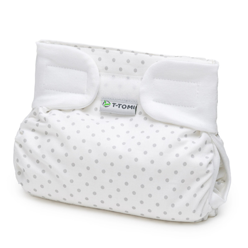 T-TOMI Ortopedické abdukčné nohavičky - suchý zips Grey dots (do 3kg)