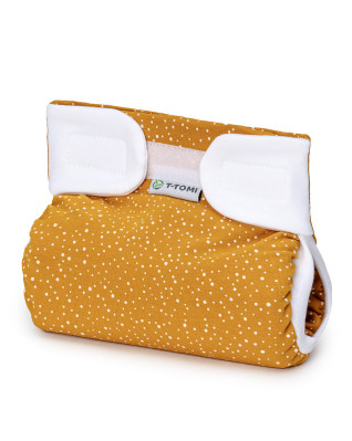 T-TOMI Ortopedické abdukčné nohavičky - suchý zips Mustard (do 3kg)