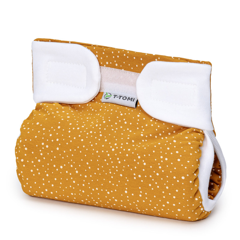 T-TOMI Ortopedické abdukčné nohavičky - suchý zips Mustard (do 3kg)