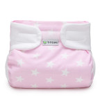 T-TOMI Ortopedické abdukčné nohavičky - suchý zips Pink stars (3-6kg)