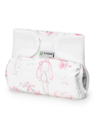 T-TOMI Ortopedické abdukčné nohavičky - suchý zips Sweet bunnies (3-6kg)