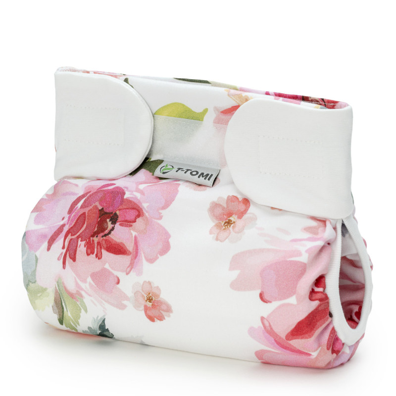 T-TOMI Ortopedické abdukčné nohavičky - suchý zips Watercolour flowers (3-6kg)