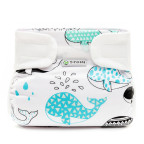 T-TOMI Ortopedické abdukčné nohavičky - suchý zips Whales (3-6kg)