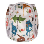 T-TOMI Plienkové plavky White safari