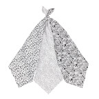 T-TOMI TETRA plienky HIGH QUALITY Black flowers